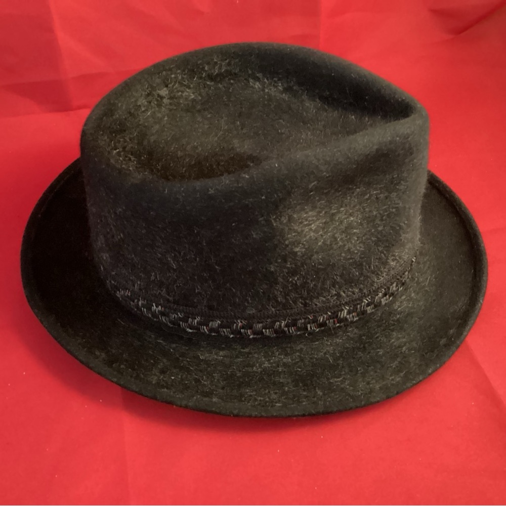 Vintage black hat for men